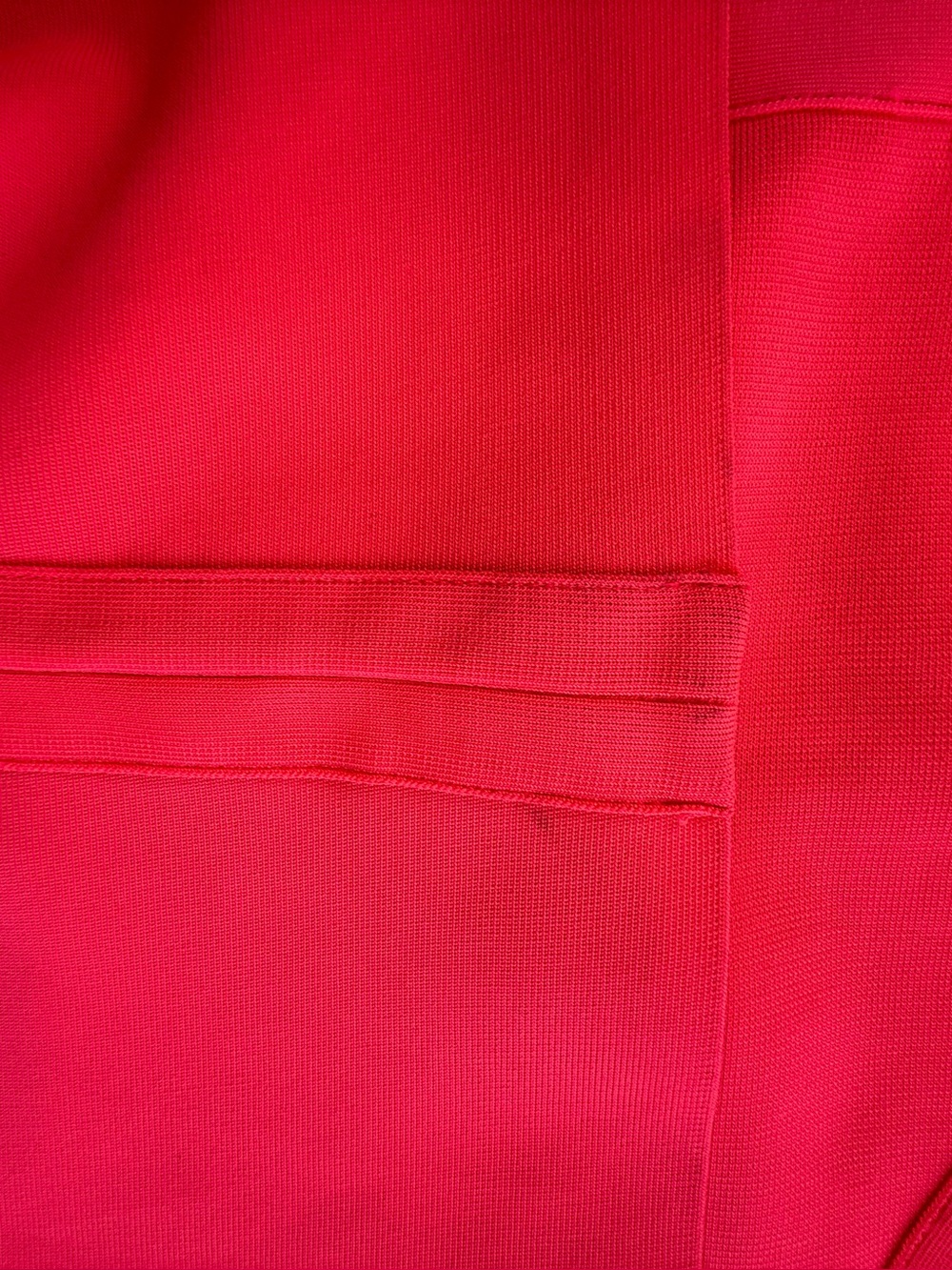 NWT Fashion Nova Elise Bandage Midi Dress Neon Coral Pink Size 1X - Picture 6 of 7